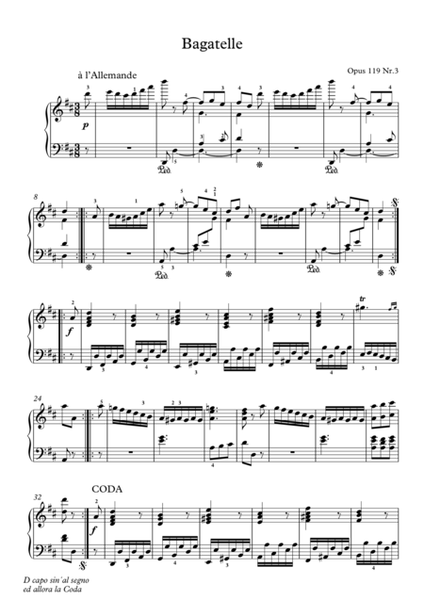 11 Bagatelles, Op.119 (Beethoven, Ludwig van)