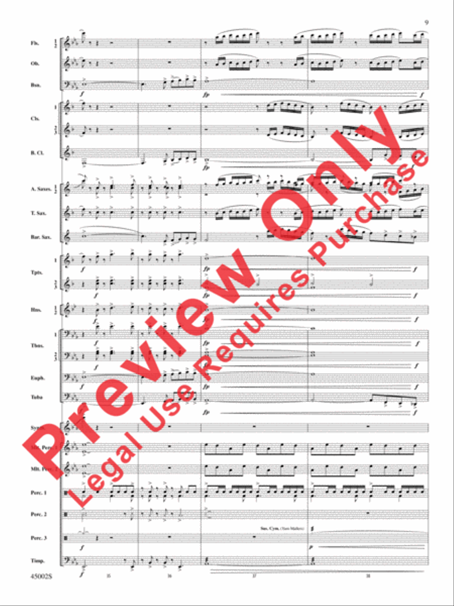 Winds of Change Concert Band scores gallery preview page 45