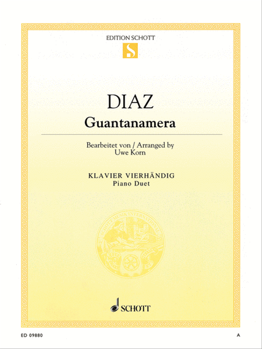 Guantanamera 1 Piano, 4-Hands scores gallery preview page 1