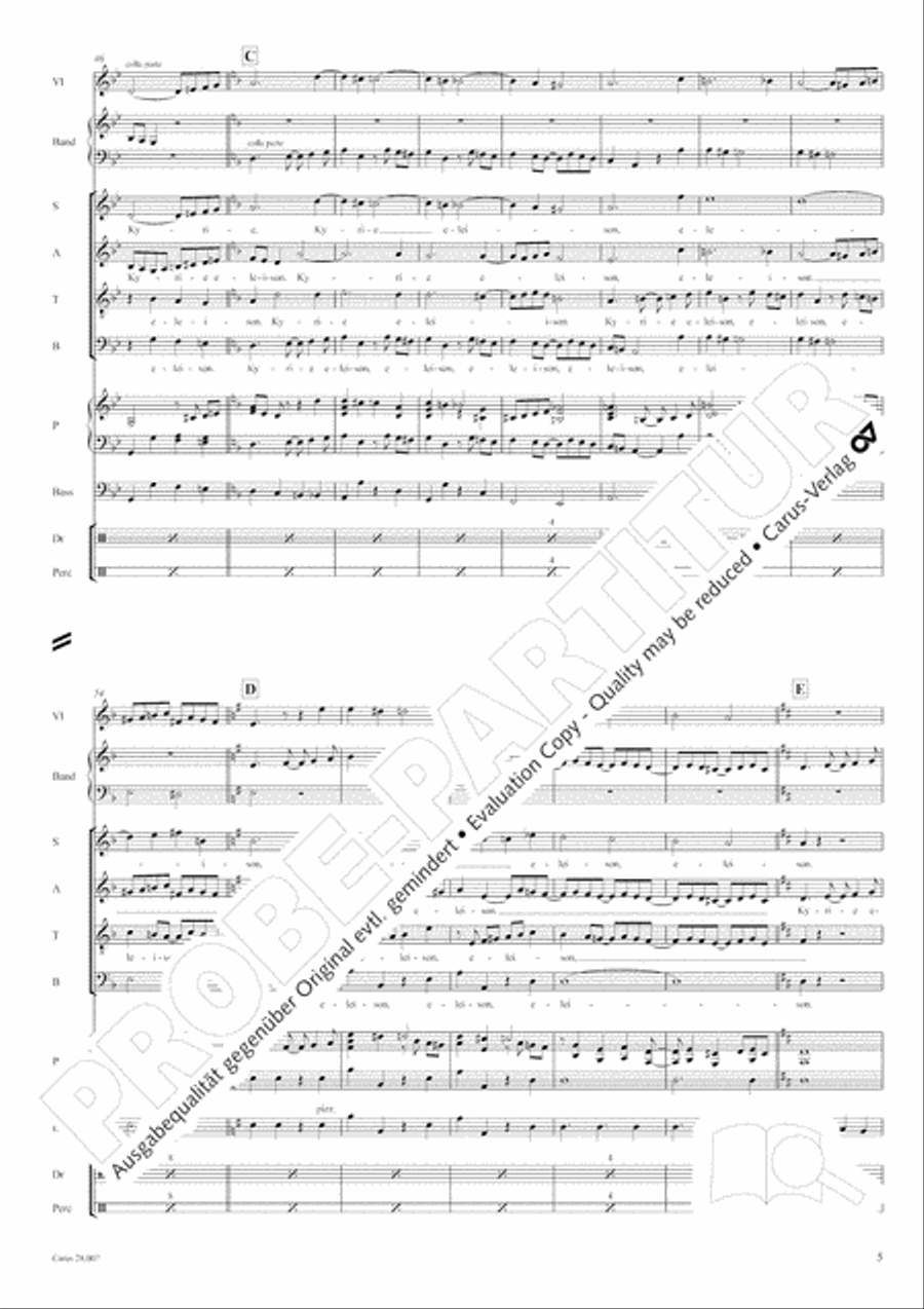 Missa latina Missa latina 4-Part scores gallery preview page 6
