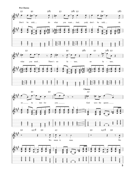 God Save The Queen by Sex Pistols - Guitar Tab Play-Along - Guitar  Instructor