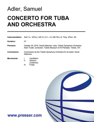 Concerto For Tuba And Orchestra