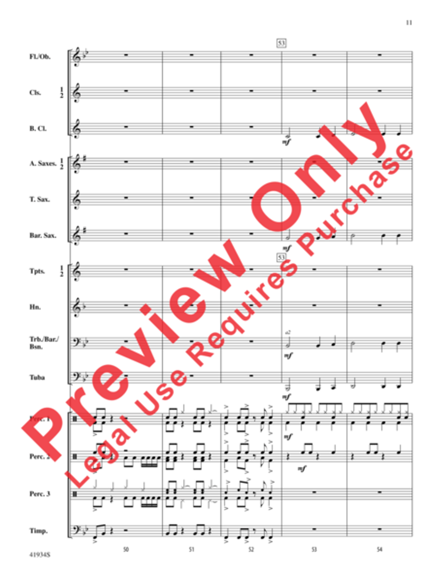 Little Drummer Dudes! Concert Band scores gallery preview page 12