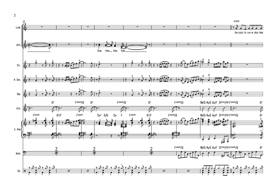 Bi-Coastal Jazz Ensemble scores gallery preview page 2