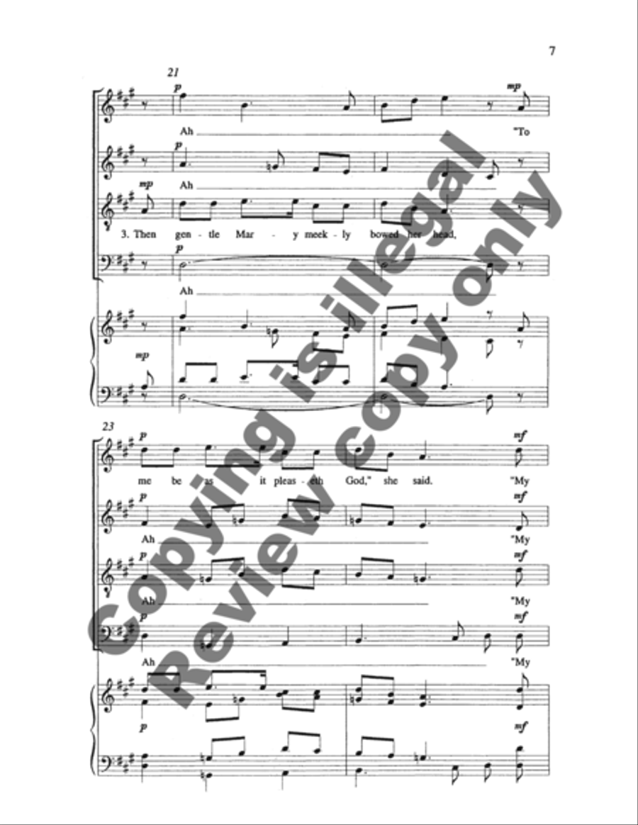 The Angel Gabriel The Angel Gabriel 4-Part scores gallery preview page 9