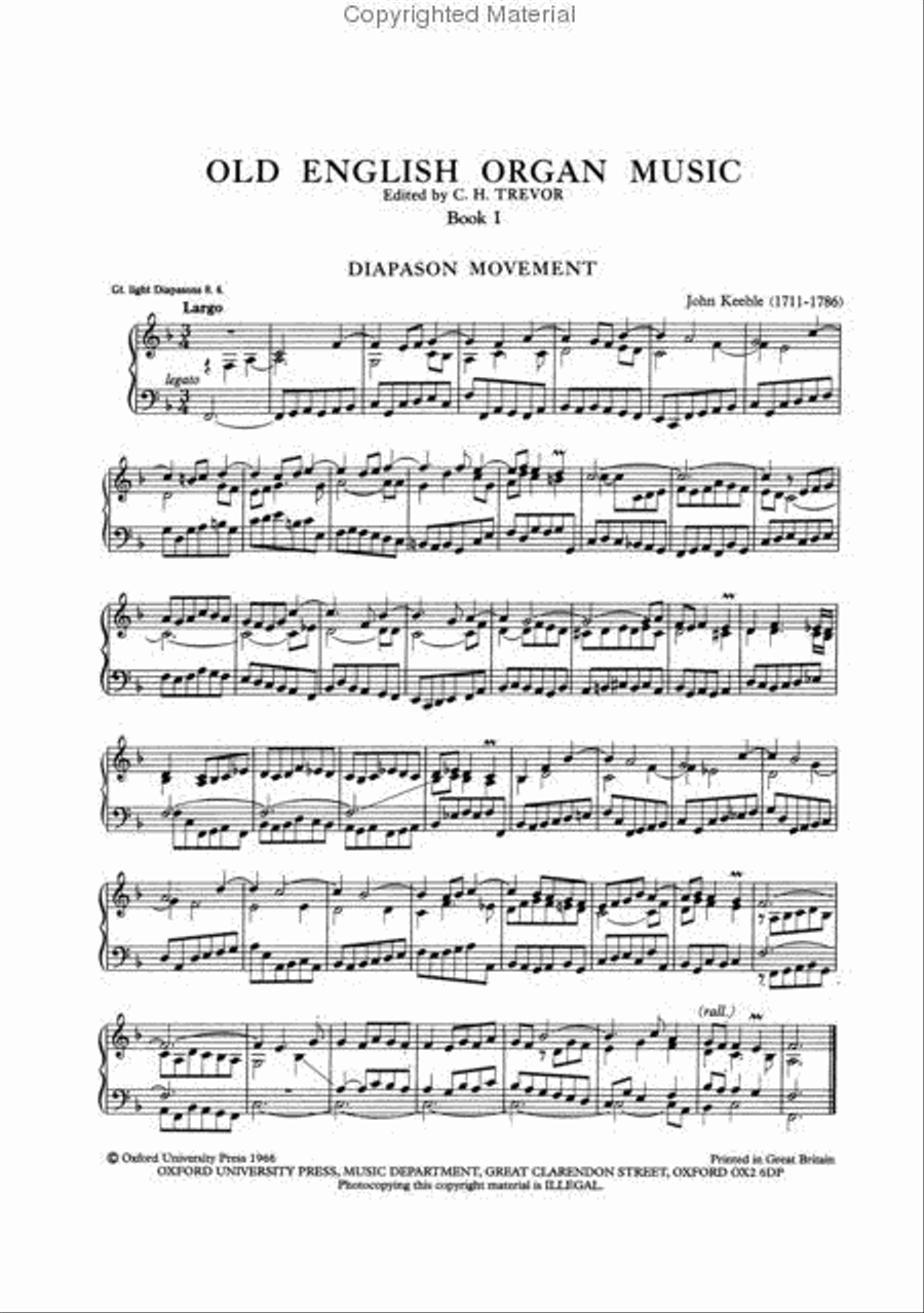 Old English Organ Music for Manuals - Book 1 Organ Solo scores gallery preview page 2