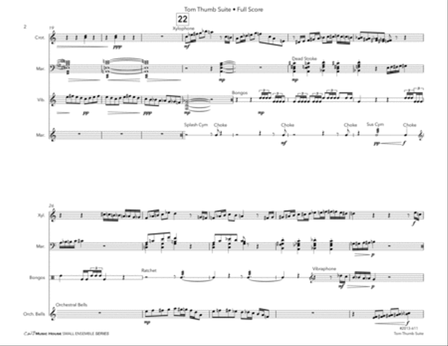 Tom Thumb Suite Percussion Ensemble scores gallery preview page 5