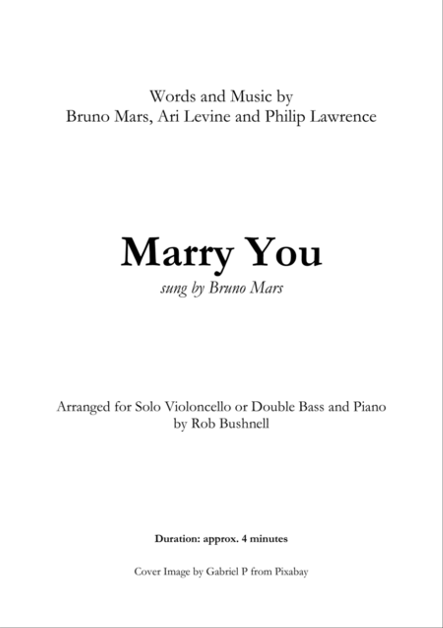 Marry You Piano scores gallery preview page 2