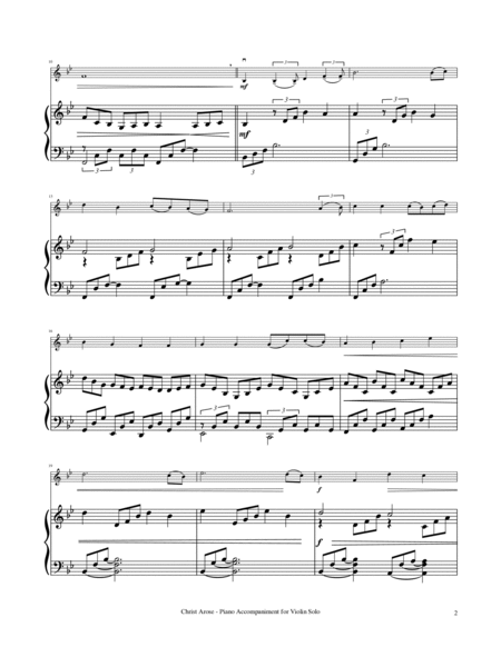 Christ Arose - Violin Solo with Piano Accompaniment