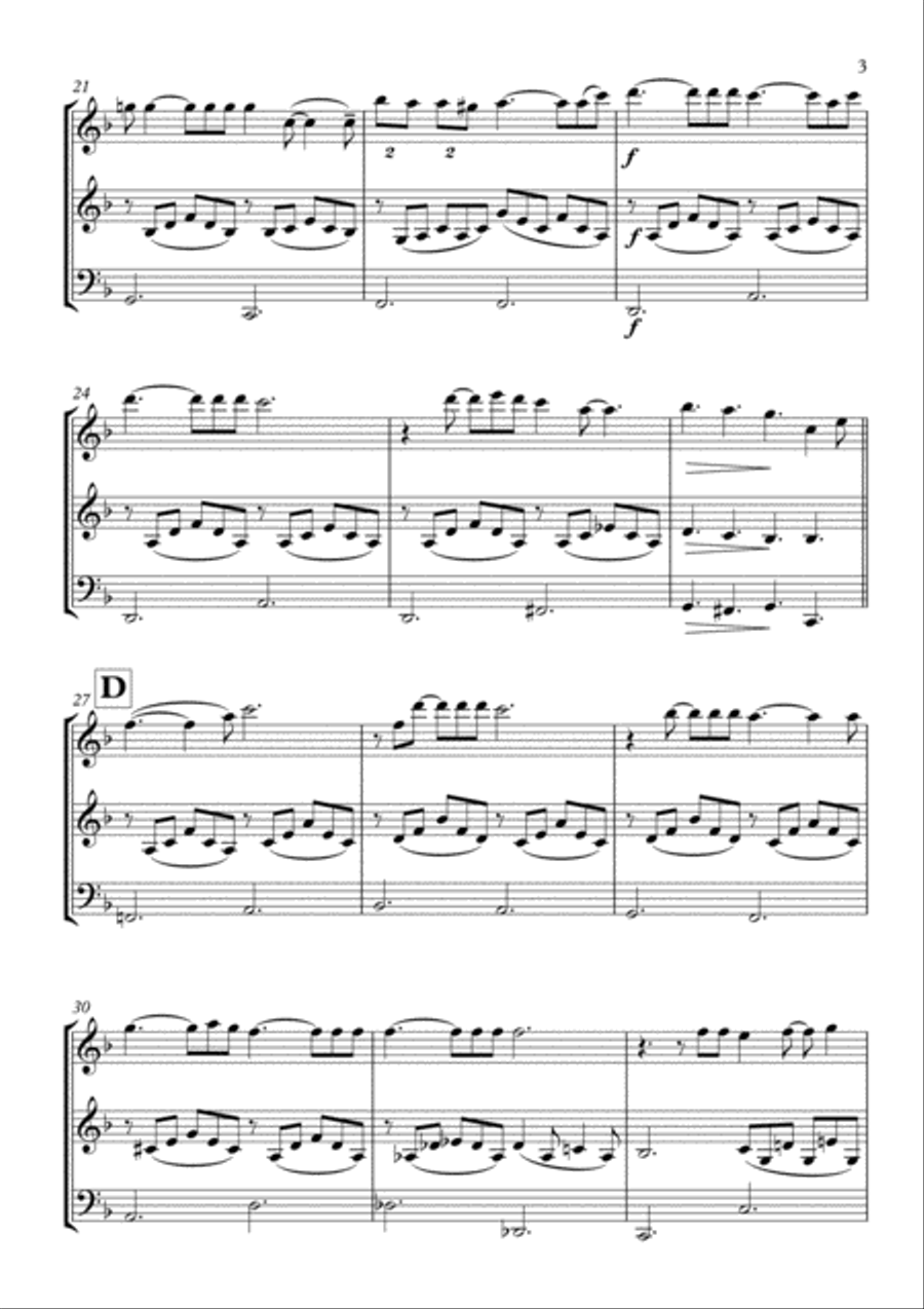 What A Wonderful World String Trio scores gallery preview page 4