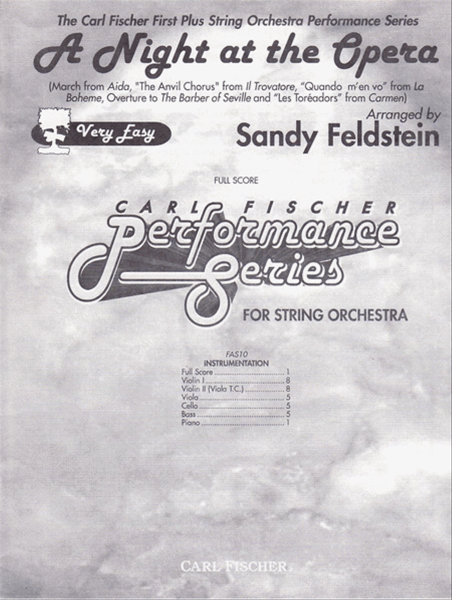 A Night at the Opera String Orchestra scores gallery preview page 1