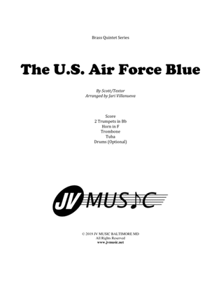 Book cover for The US Air Force Blue for Brass Quintet