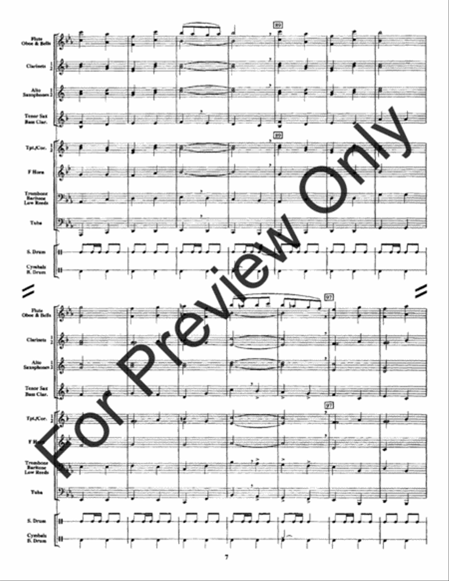 Pride Of The Band Brigade (Score) Concert Band scores gallery preview page 10