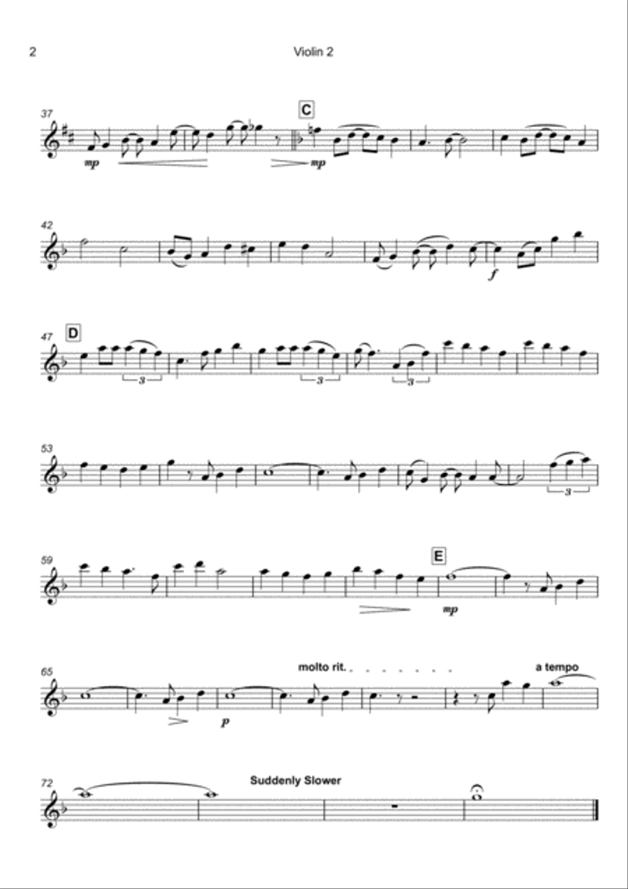 A Whole New World (from 'Aladdin') String Quartet scores gallery preview page 5