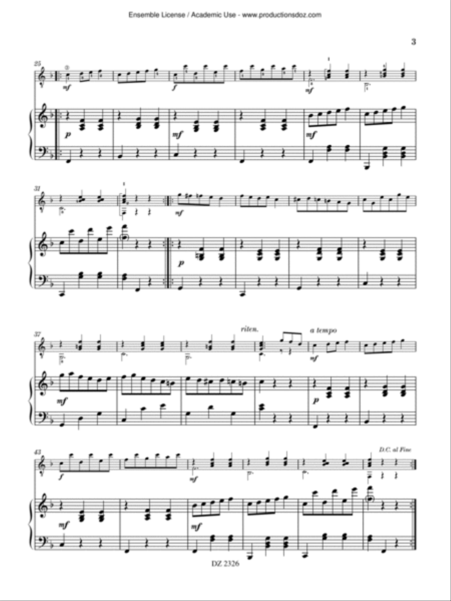 Contes de grand-mères Classical Guitar scores gallery preview page 3
