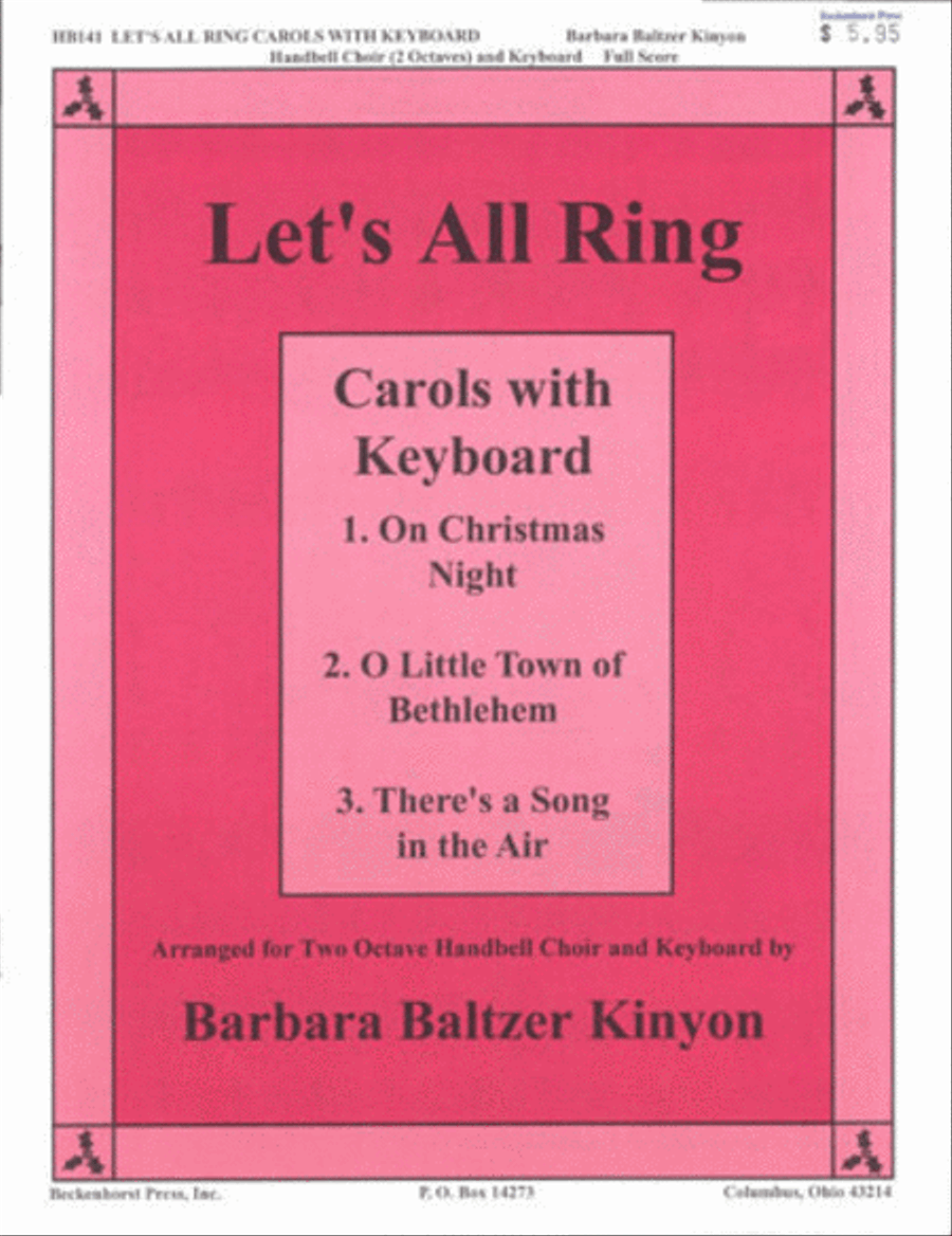 Let's All Ring Carols With Keyboard - full score Handbell Choir scores gallery preview page 1
