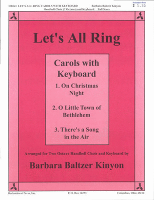 Book cover for Let's All Ring Carols With Keyboard