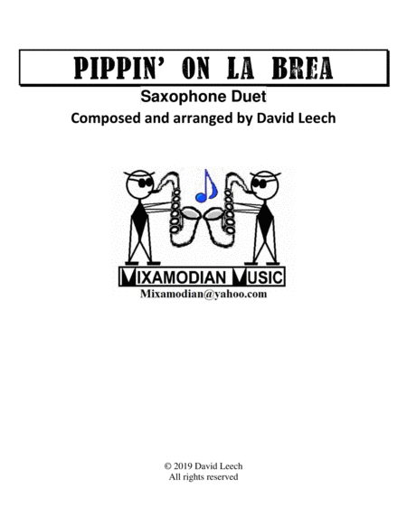 Pippin' On La Brea (sax duet) image number null