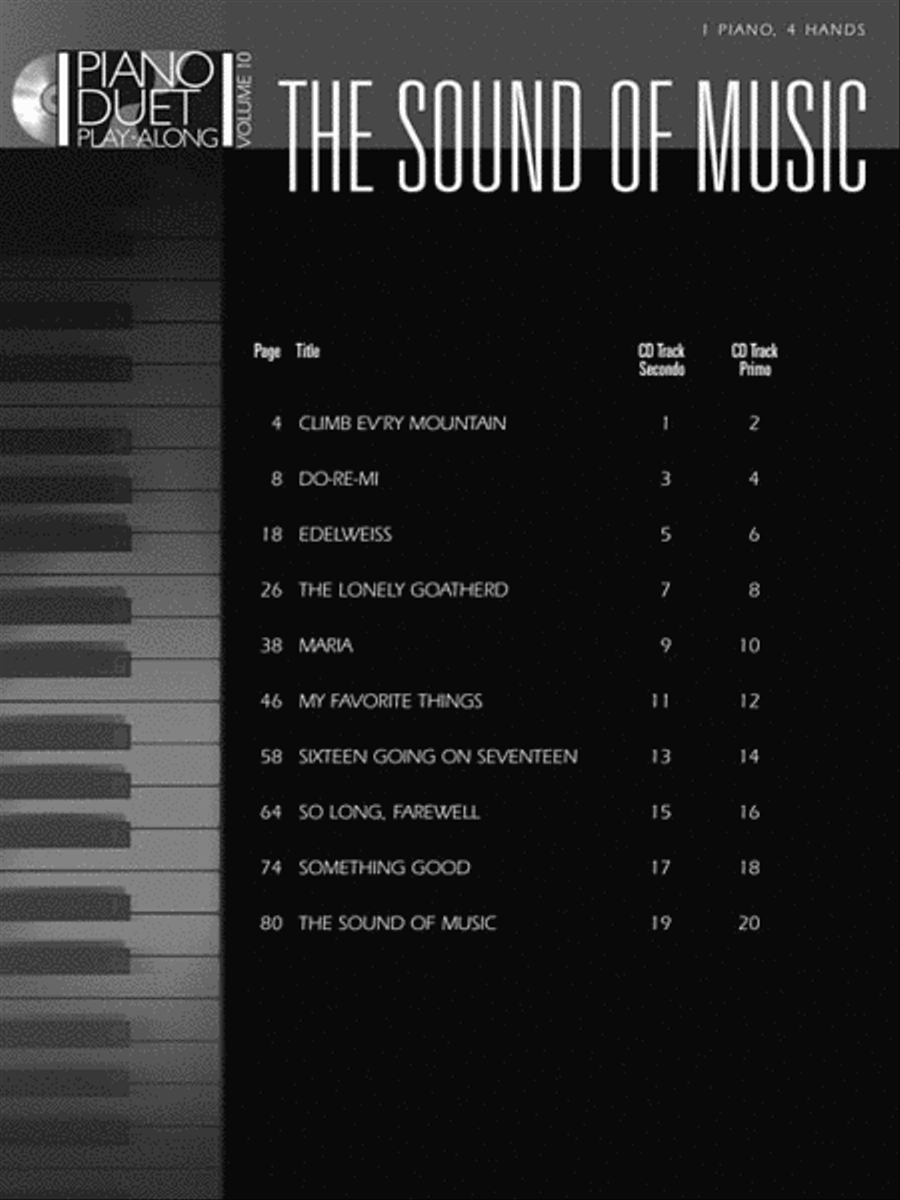 The Sound of Music 1 Piano, 4-Hands scores gallery preview page 4