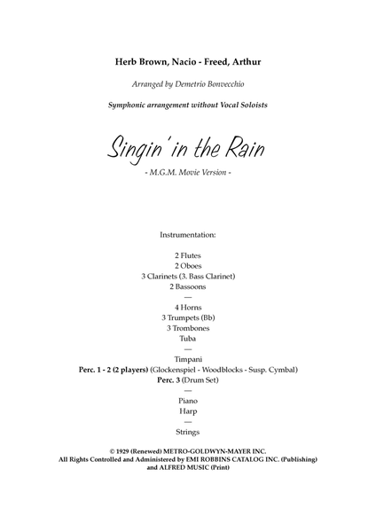 Singin' In The Rain - Score Only image number null