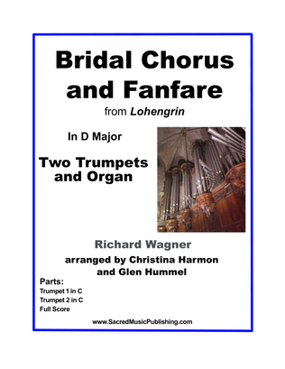 Book cover for Wagner Bridal Chorus and Fanfare – Two Trumpets and Organ