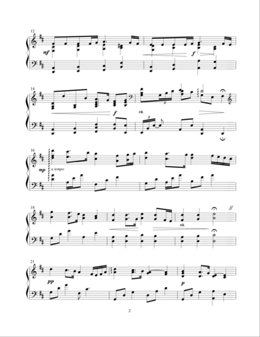 Joy to the World PIANO SOLO Piano Solo scores gallery preview page 3