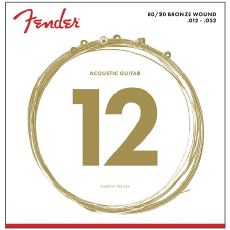 80/20 Bronze Acoustic Strings, Ball End, 70L .012-.052 Gauges (6)