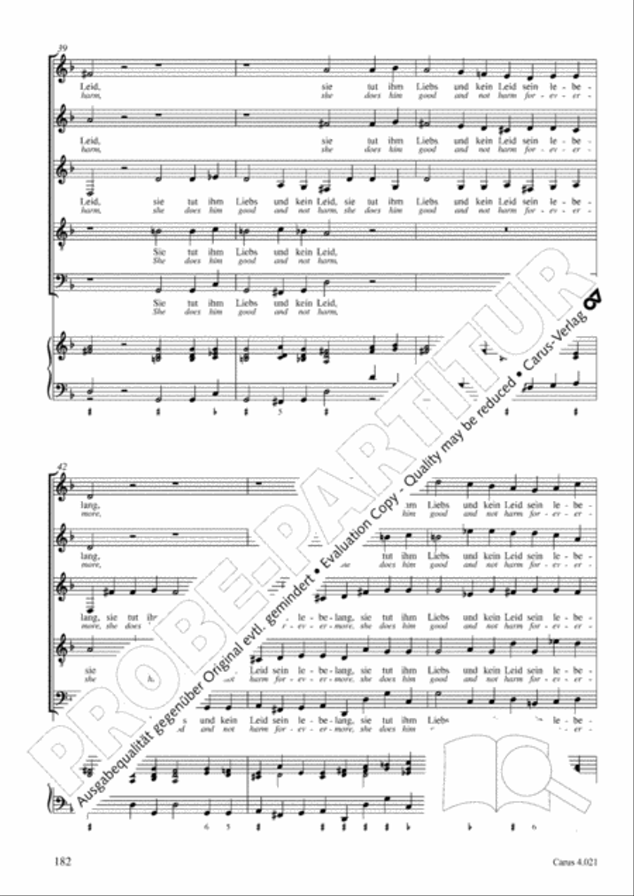 Schein: Israelsbrunnlein. Fontana d'Israel. Complete edition Choir scores gallery preview page 189