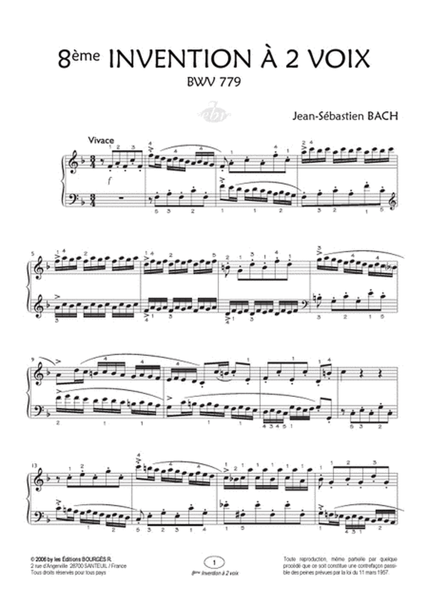 8ème Invention à 2 voix BWV 779 (Collection Anacrouse)