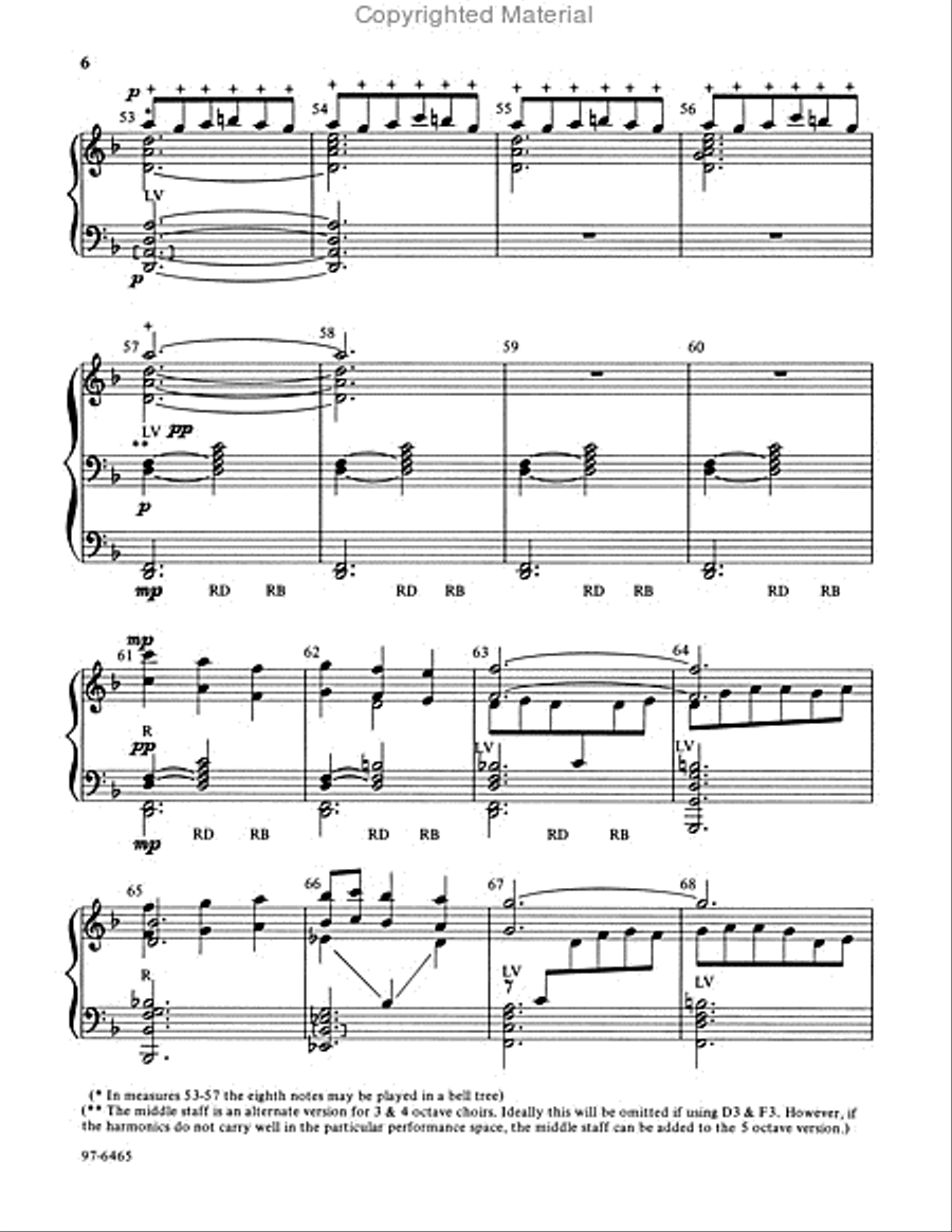 Come, Thou Almighty King Handbell Choir scores gallery preview page 3