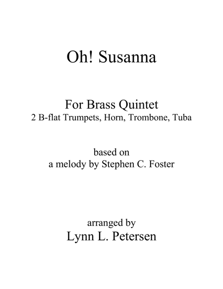 Oh! Susanna for brass quintet image number null