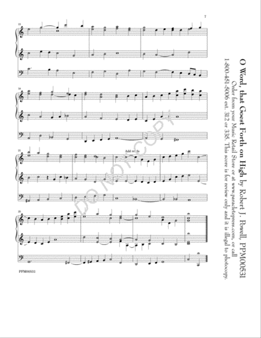 Five Advent Preludes Five Advent Preludes Organ scores gallery preview page 8