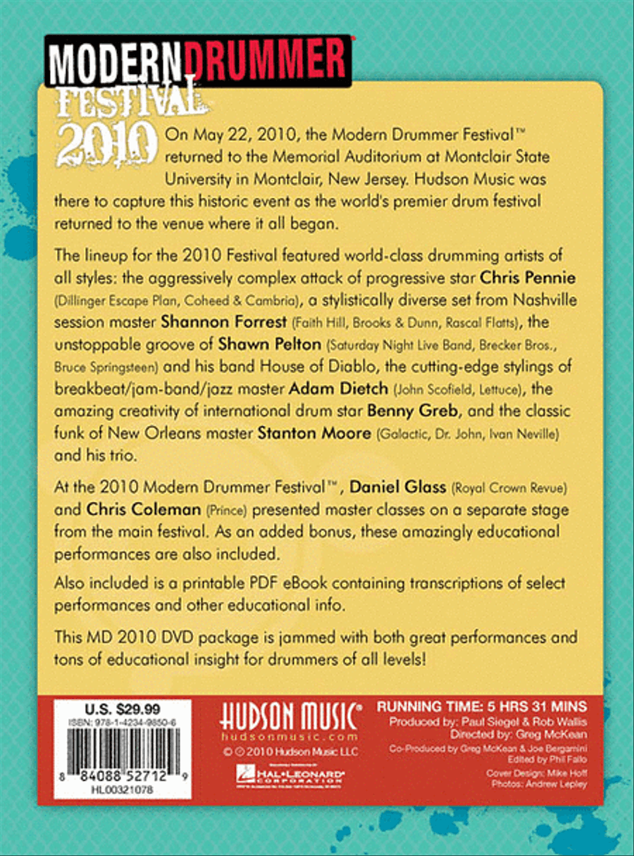 Modern Drummer Festival 2010 Drums scores gallery preview page 2