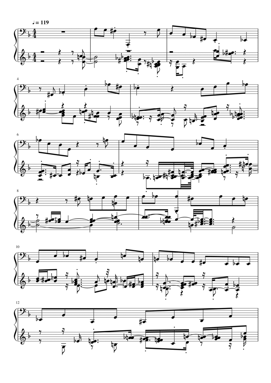 Late night Memories Late night Memories Double Bass scores gallery preview page 1