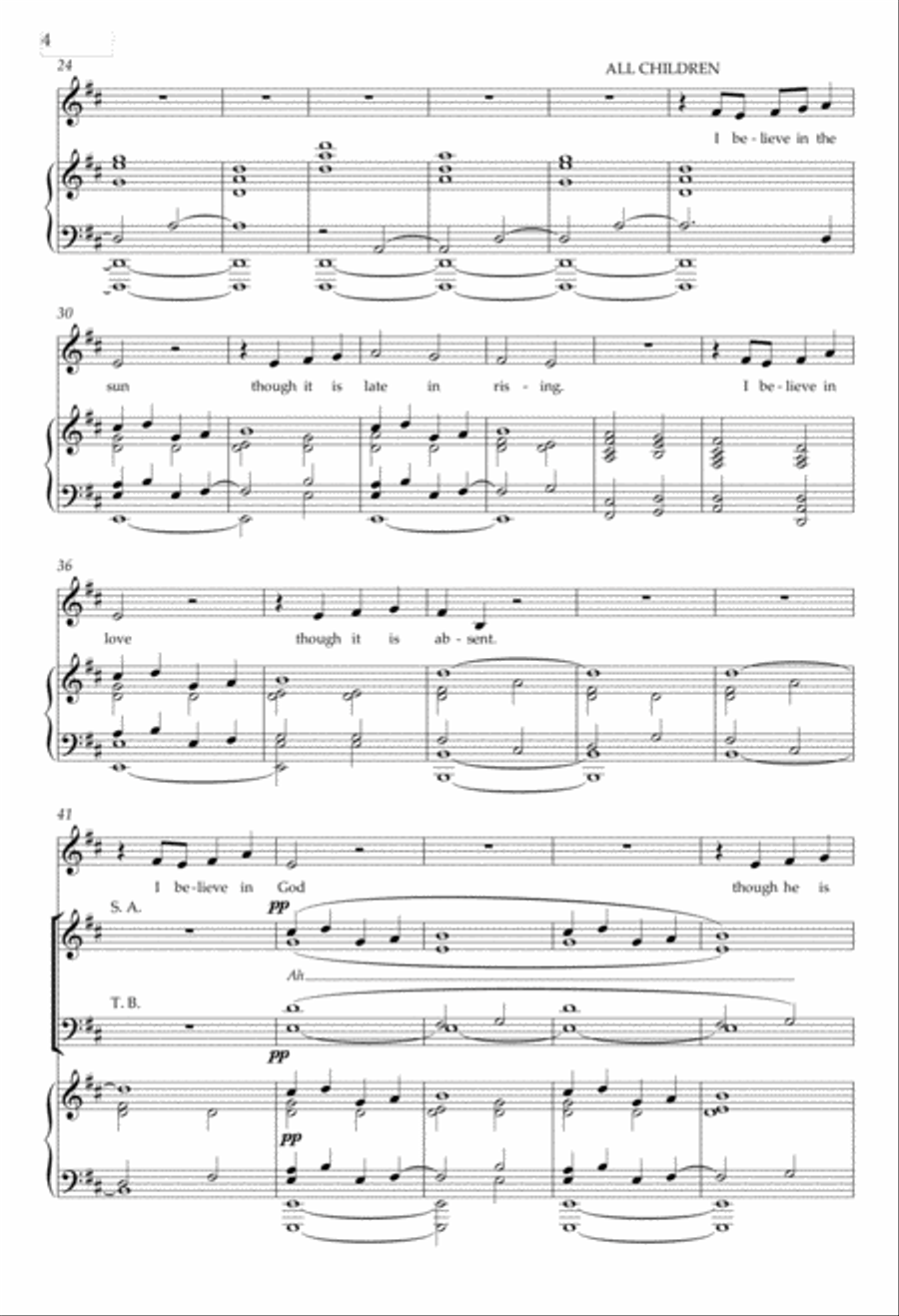 I believe in the sun Sacred scores gallery preview page 4
