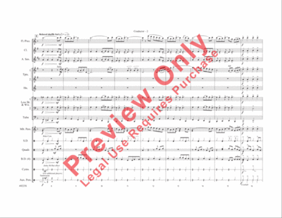Does Anybody Really Know What Time It Is? Marching Band scores gallery preview page 3
