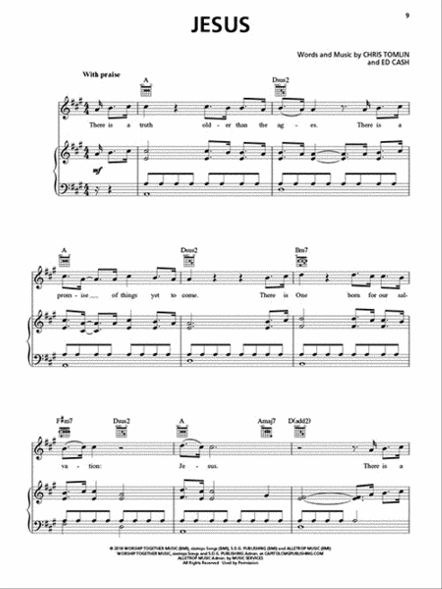 Chris Tomlin - Never Lose Sight Piano, Vocal, Guitar scores gallery preview page 3