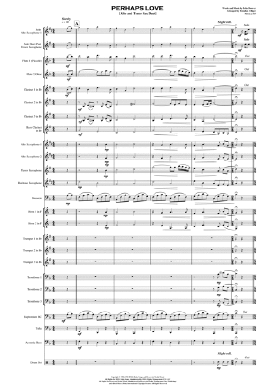 Perhaps Love Concert Band scores gallery preview page 2