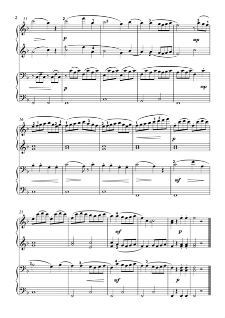 Tagus piano duet 4 hands 1 Piano, 4-Hands scores gallery preview page 2