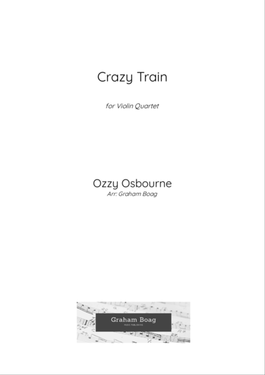 Crazy Train Violin Solo scores gallery preview page 1