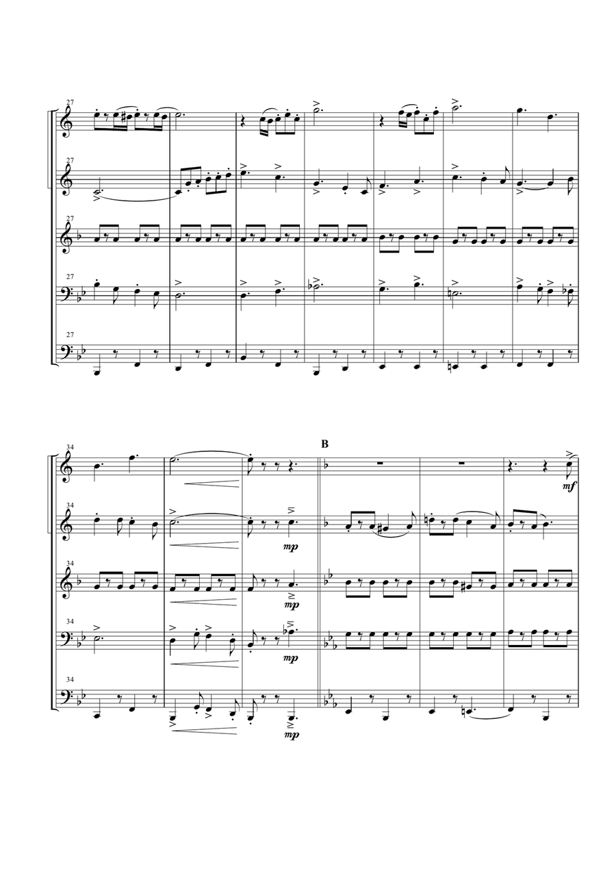 Seventy Six Trombones Brass Ensemble scores gallery preview page 3
