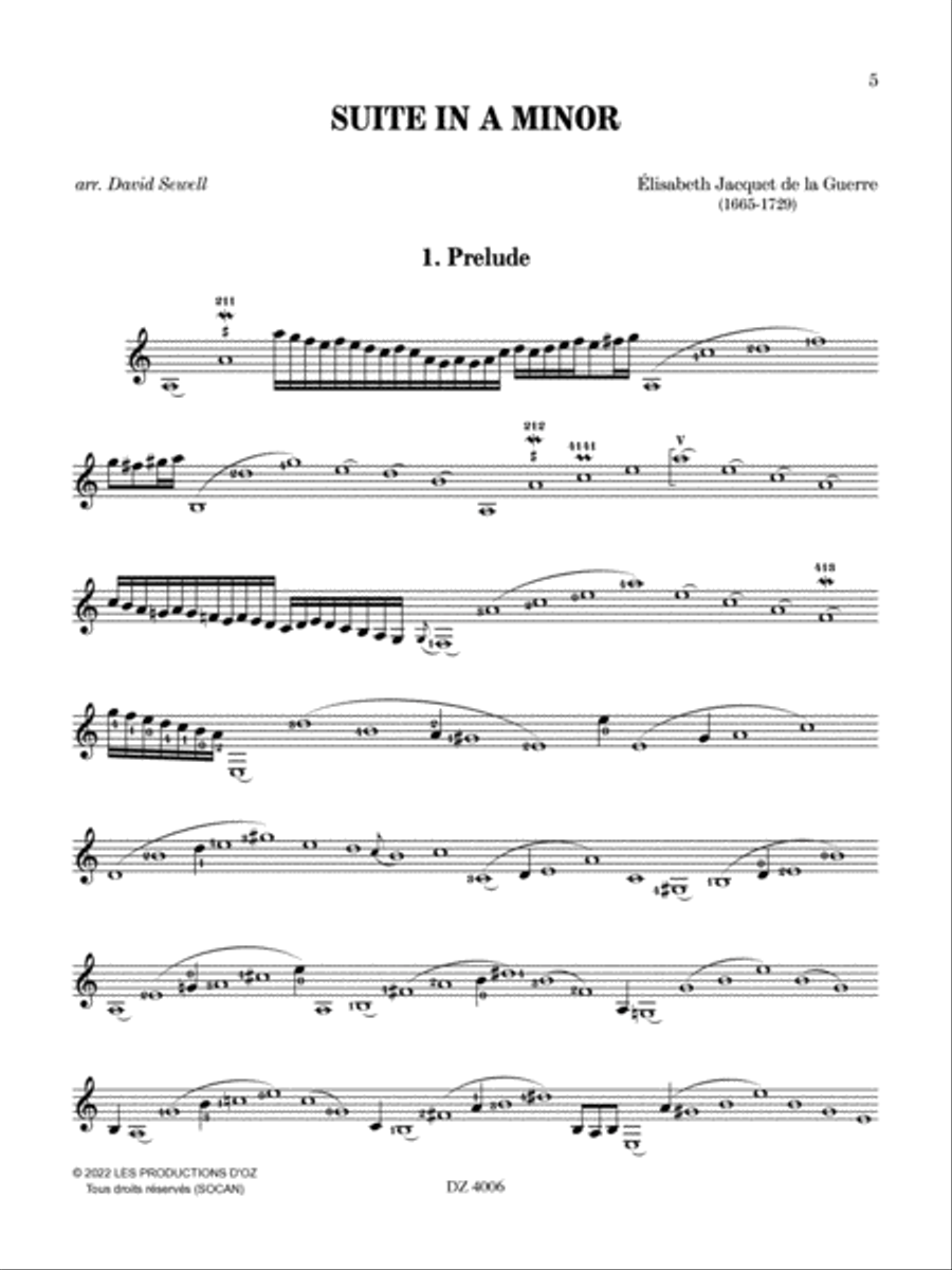 Suite in A minor Suite in A minor Classical Guitar scores gallery preview page 6
