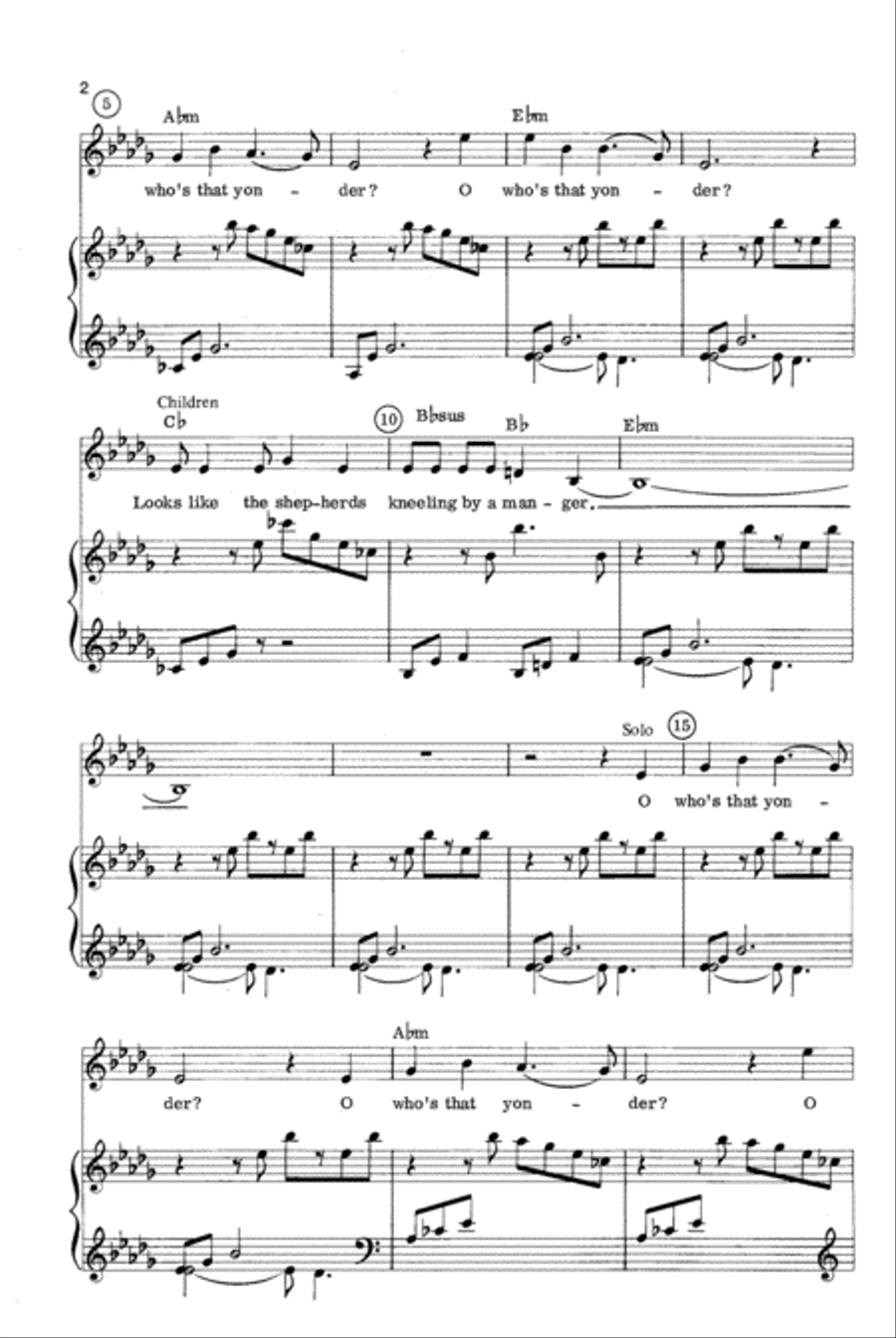 O Who's that Yonder O Who's that Yonder 2-Part scores gallery preview page 2