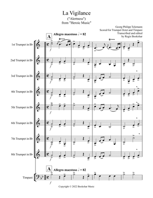 La Vigilance (from "Heroic Music") (Bb) (Trumpet Octet, Timpani)