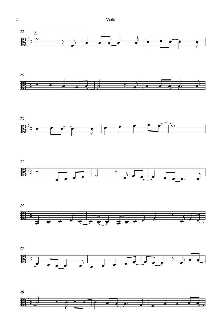 Mary, Did You Know? Viola Solo scores gallery preview page 2
