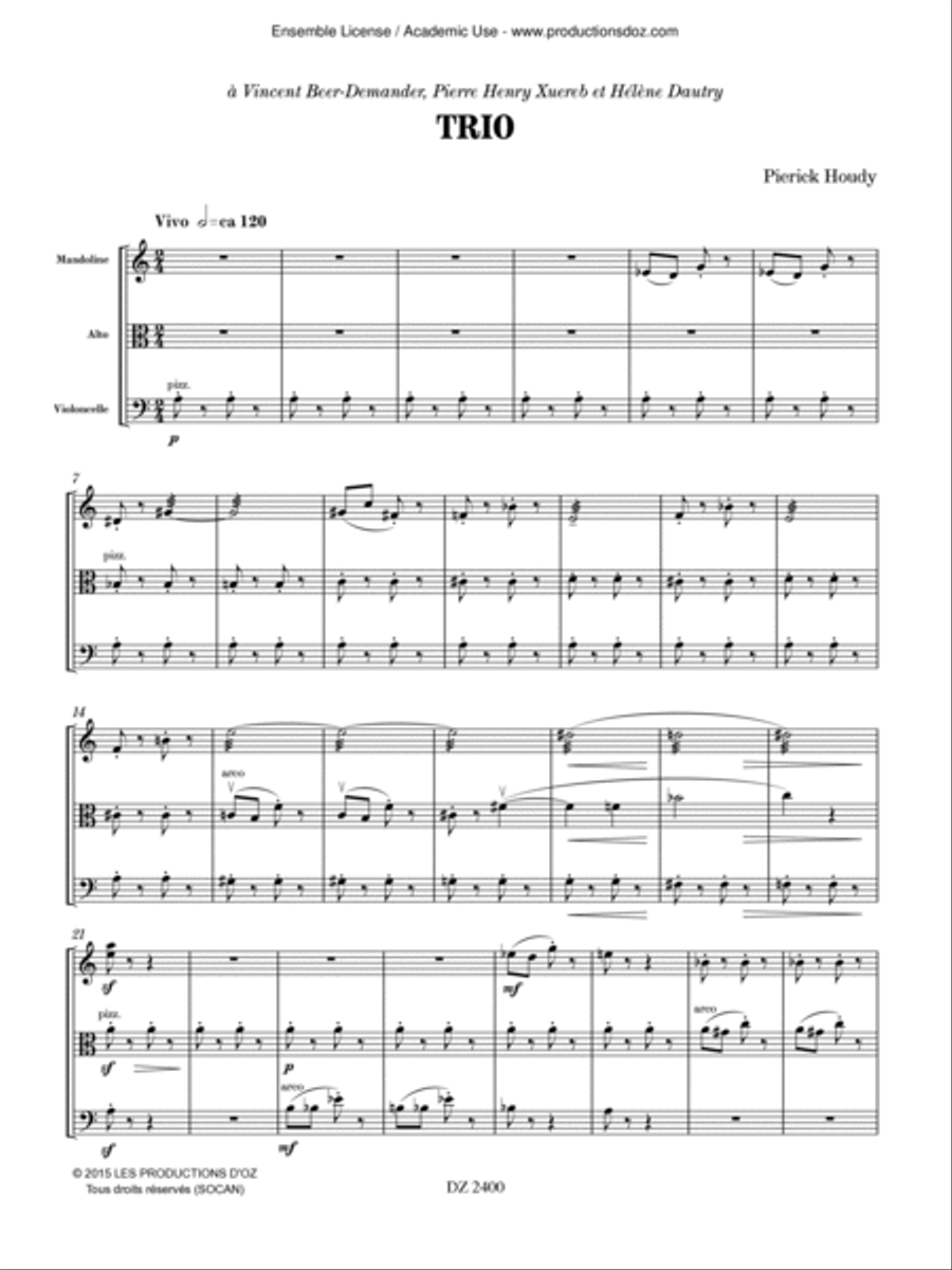 Trio Trio Cello scores gallery preview page 3