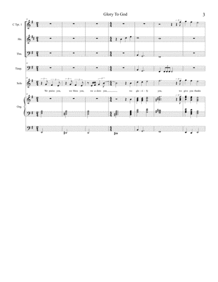 Glory To God (from "Mass of Saint Michael" - Full Score) image number null