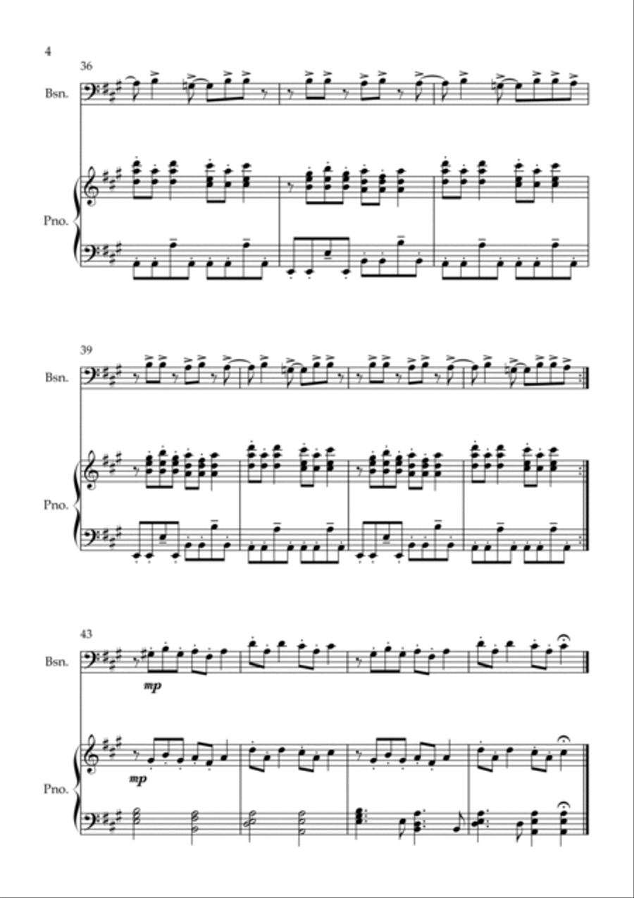Bittersweet Symphony Bittersweet Symphony Bassoon scores gallery preview page 4