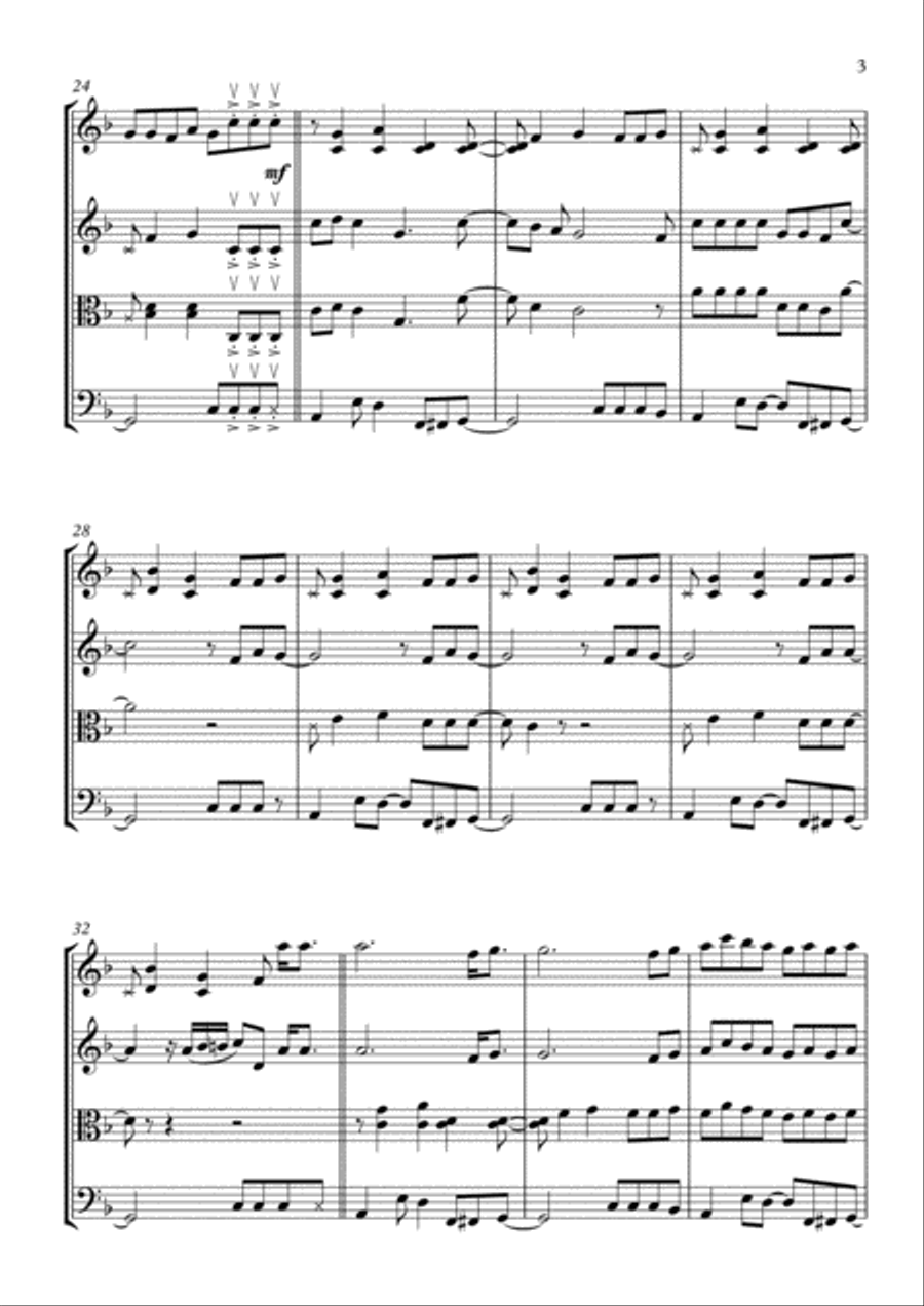 Sunday Best Sunday Best String Quartet scores gallery preview page 3