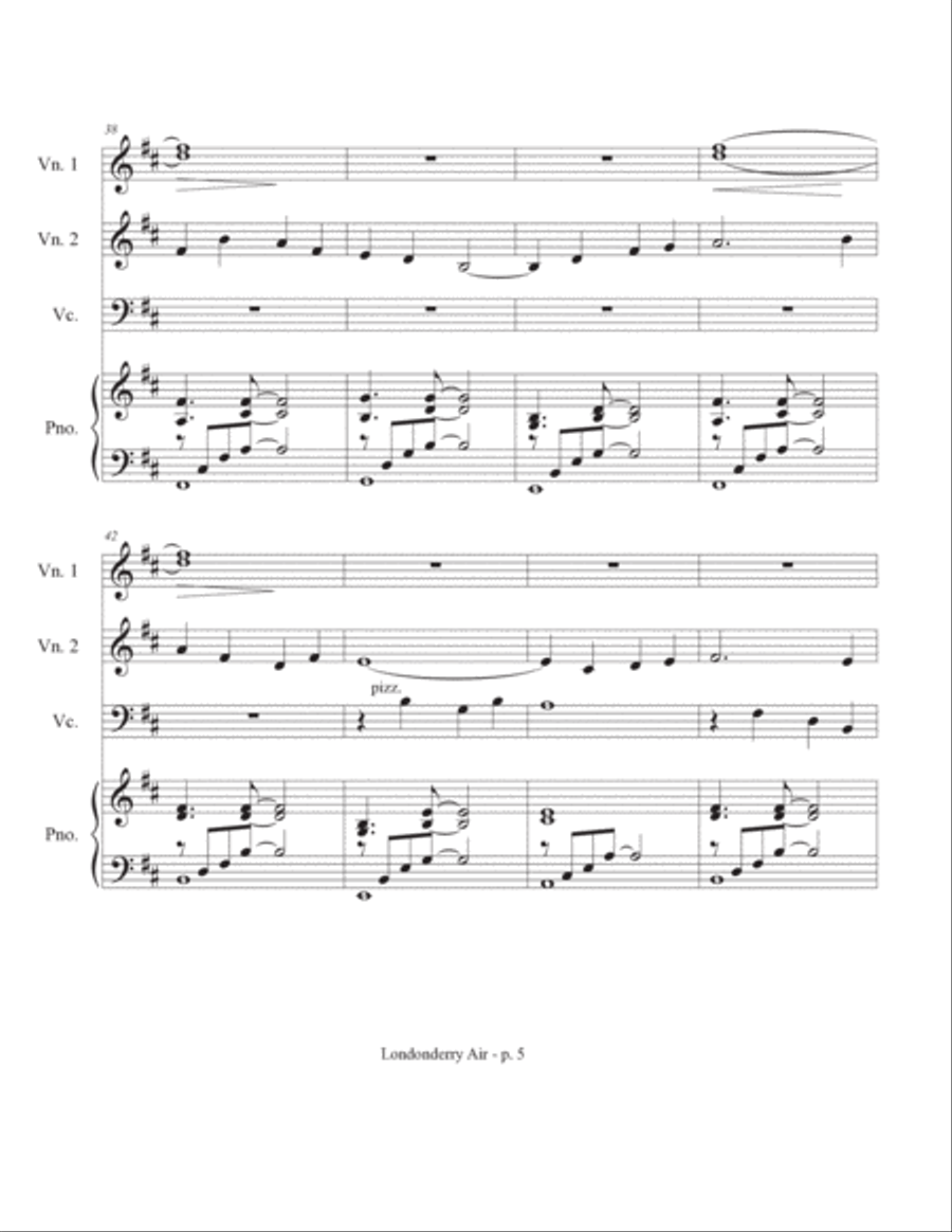 Londonderry Air Londonderry Air Piano Trio scores gallery preview page 5